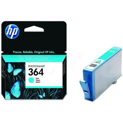 Original HP 364 CB318EE Tinte cyan
