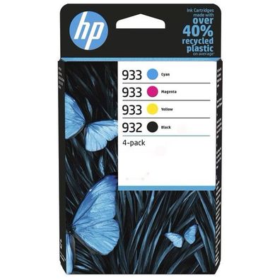 Original HP 932933 6ZC71AE Tinte Multipack schwarz cyan magenta gelb 4 Stück