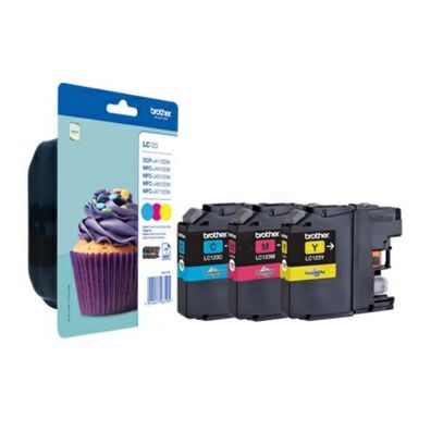 Original Brother LC-123RBWBP LC-123RBWBPDR Tinte Multipack cyan magenta gelb 3 Stück