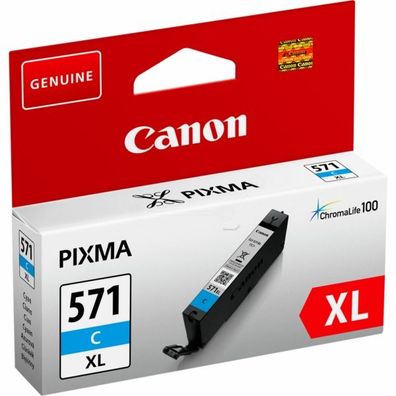 Original Canon CLI-571CXL 0332C001 0332C004 Tinte cyan