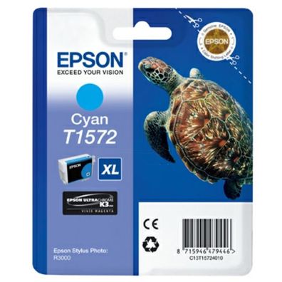 Original Epson T1572 C13T15724010 Tinte cyan