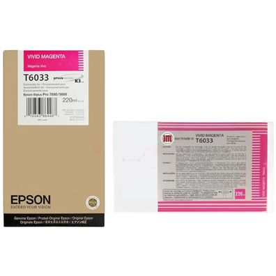 Original Epson T6033 C13T603300 Tinte magenta