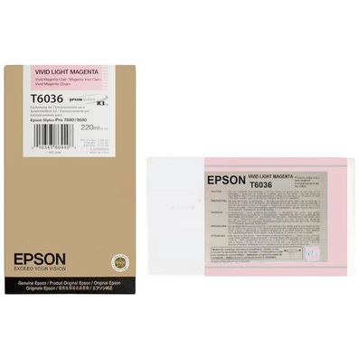 Original Epson T6036 C13T603600 Tinte photo magenta