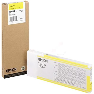 Original Epson T6064 C13T606400 Tinte gelb