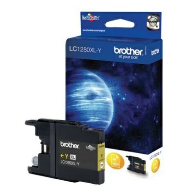Original Brother LC-1280XLY LC-1280XLYBP LC-1280XLYBPDR Tinte gelb