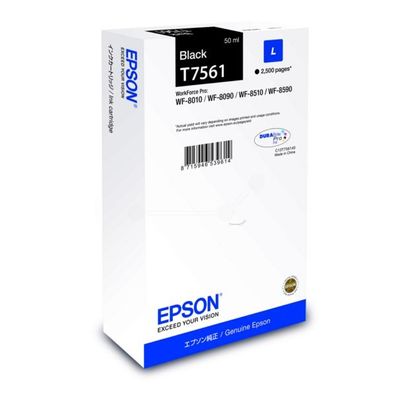 Original Epson T7561 C13T756140 Tinte schwarz