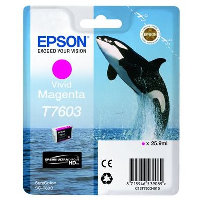 Original Epson T7603 C13T76034010 Tinte magenta