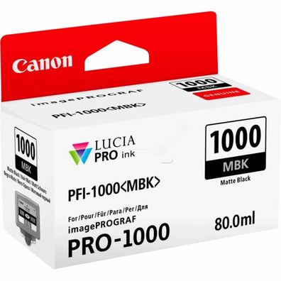 Original Canon PFI-1000 MBK 0545C001 Tinte matt schwarz