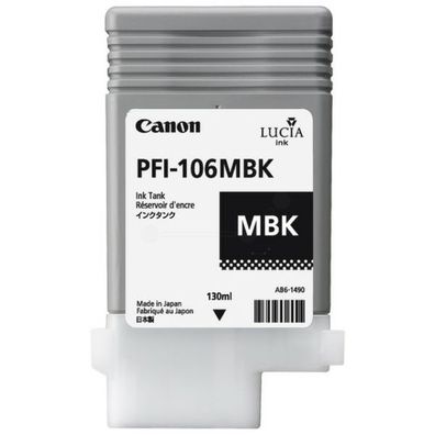 Original Canon PFI-106 MBK 6620B001 Tinte matt schwarz
