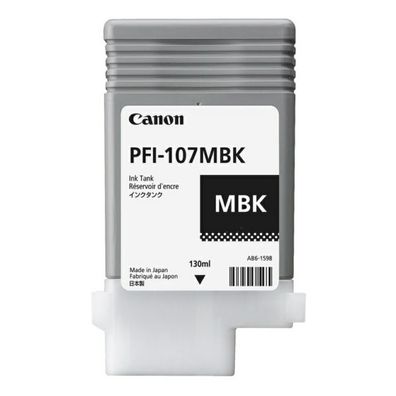 Original Canon PFI-107 MBK 6704B001 Tinte matt schwarz
