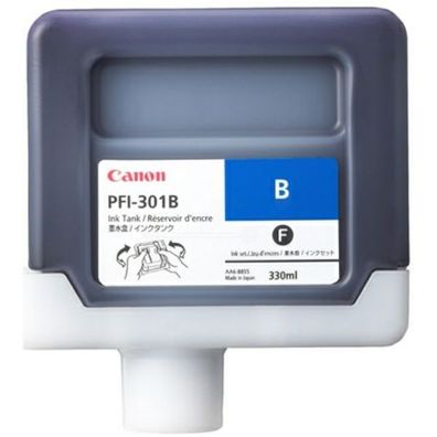 Original Canon PFI-301 B 1494B001 Tinte blau