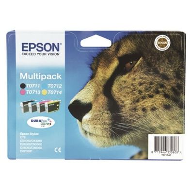 Original Epson T0715 C13T07154012 C13T07154022 C13T07154511 Tinte Multipack schwar