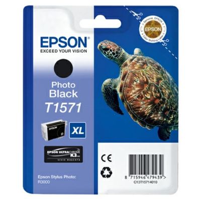 Original Epson T1571 C13T15714010 Tinte photo schwarz