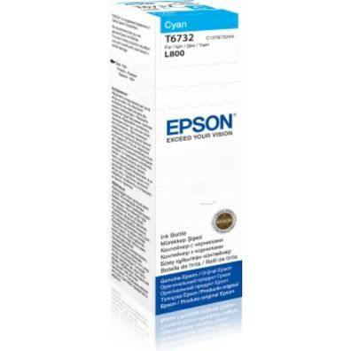 Original Epson T6732 C13T67324A Tintenflasche cyan