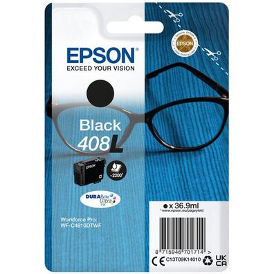 Original Epson 408L T09K1 C13T09K14010 Tinte schwarz