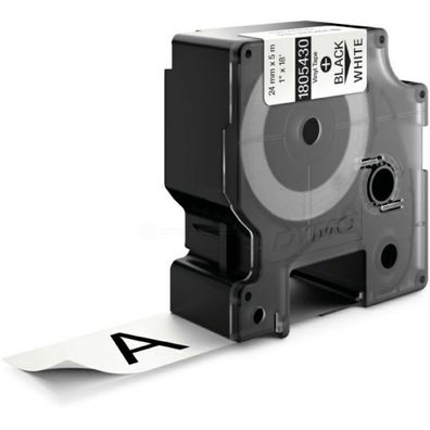 Original Dymo 1805430 Etiketten schwarz auf weiß 24mm x 55m