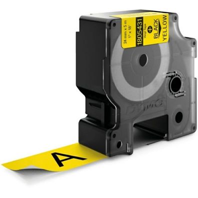 Original Dymo 1805431 Etiketten schwarz auf gelb 24mm x 55m