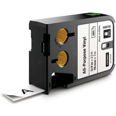 Original Dymo 1868752 Etiketten schwarz auf weiß 19mm x 7m