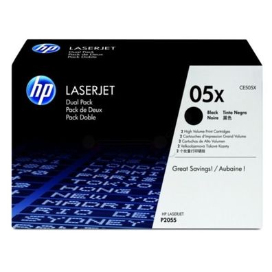 Original HP 05XD CE505XD Toner Doppelpack schwarz 2 Stück