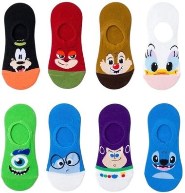 Disney Socken 8er Set - Goofy, Stitch, Buzz & Co. - 36-44
