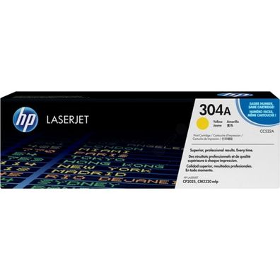 Original HP 304A CC532A Toner gelb