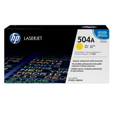 Original HP 504A CE252A Toner gelb