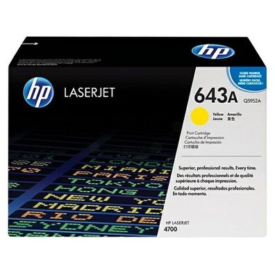 Original HP 643A Q5952A Toner gelb