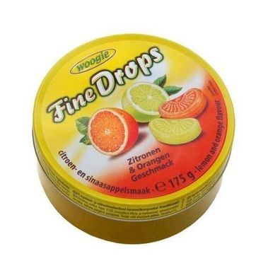 Woogie Zitronen- und Orangensüßigkeiten in Dose, 175 g, aus Deutschland