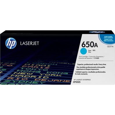 Original HP 650A CE271A Toner cyan