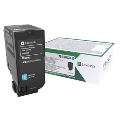 Original Lexmark 75B20C0 075B20C0 Toner cyan