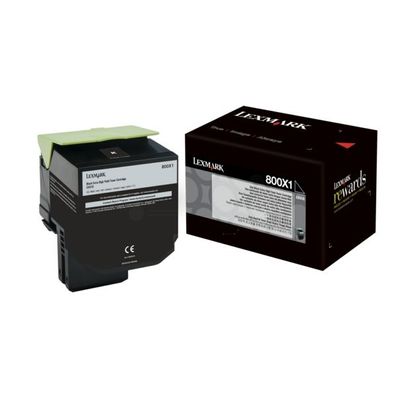 Original Lexmark 800X1 80C0X10 Toner schwarz