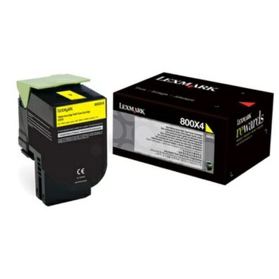 Original Lexmark 800X4 80C0X40 Toner gelb