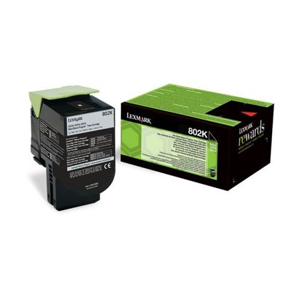 Original Lexmark 802K 80C20K0 Toner schwarz