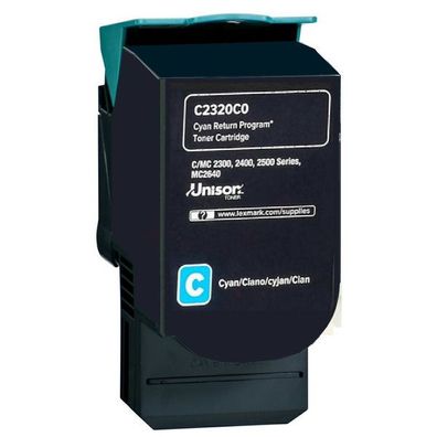 Original Lexmark C2320C0 0C2320C0 Toner cyan