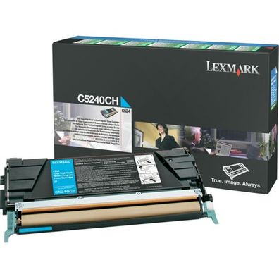 Original Lexmark C5240CH 0C5240CH Toner cyan