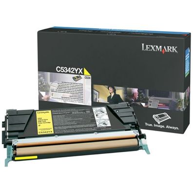 Original Lexmark C5342YX 0C5342YX Toner gelb