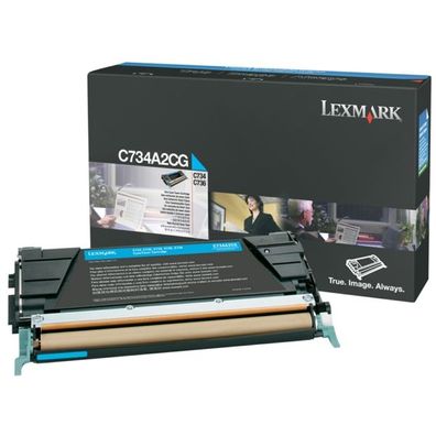 Original Lexmark C734A1CG 0C734A1CG Toner cyan