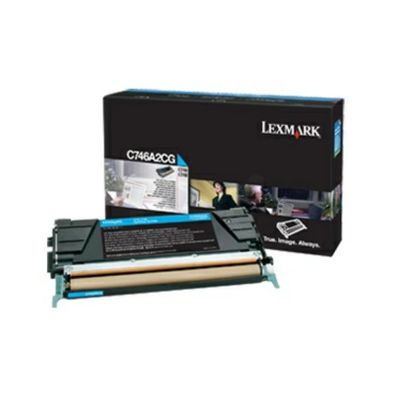 Original Lexmark C746A3CG 0C746A3CG Toner cyan
