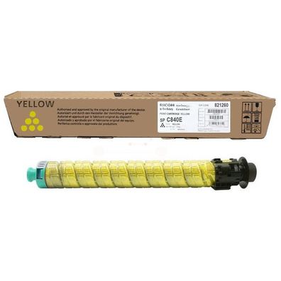 Original Ricoh TYPE SP C 840 A 821260 Toner gelb
