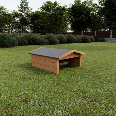Mähroboter Garage 100x90x50 cm Holz Rasenmäher Überdachung Witterungsbeständig 8495