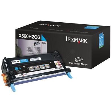 Original Lexmark X560H2CG 0X560H2CG Toner cyan