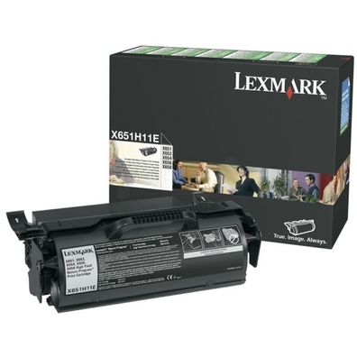 Original Lexmark X651H11E 0X651H11E Toner schwarz