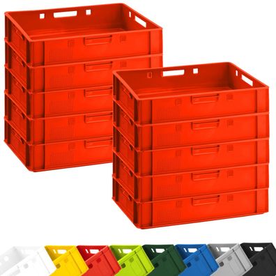 10x Eurofleischkiste E1 Fleischkiste lebensmittelecht Eurokiste 60x40x12,5cm