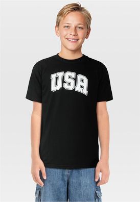 Urban Classics Kinder T-Shirt 2 Pack Kurzarm Usa &amp; Nyc College UCK7888A