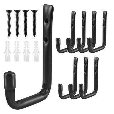 8x wandmontierte Stahlhaken für Fahrräder MC-489 Maclean