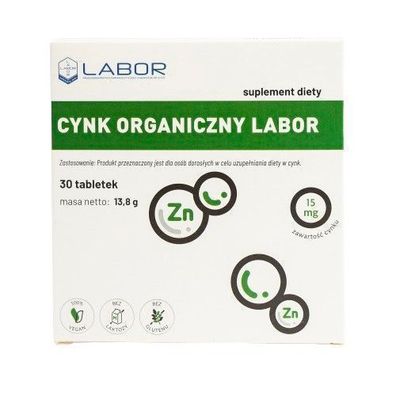 Organisches Zink Labor, 30 Tabletten