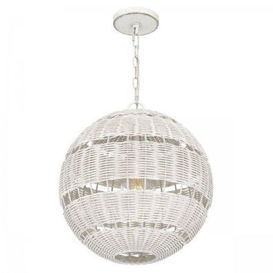 Elstead Lighting Lindendale Pendelleuchte 1-flammig Antikweiß 405mm