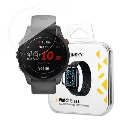 Wozinsky Hybridglas Schutz fuer Garmin Forerunner 255 - Hochwertiges Displayglas