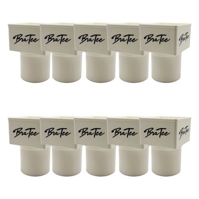 BraTee Getränkehalter 10er-Set – stylische Becherhalter mit Logo, ideal für WG,
