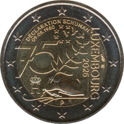 Luxemburg 2 Euro 2025 - Schuman Deklaration*